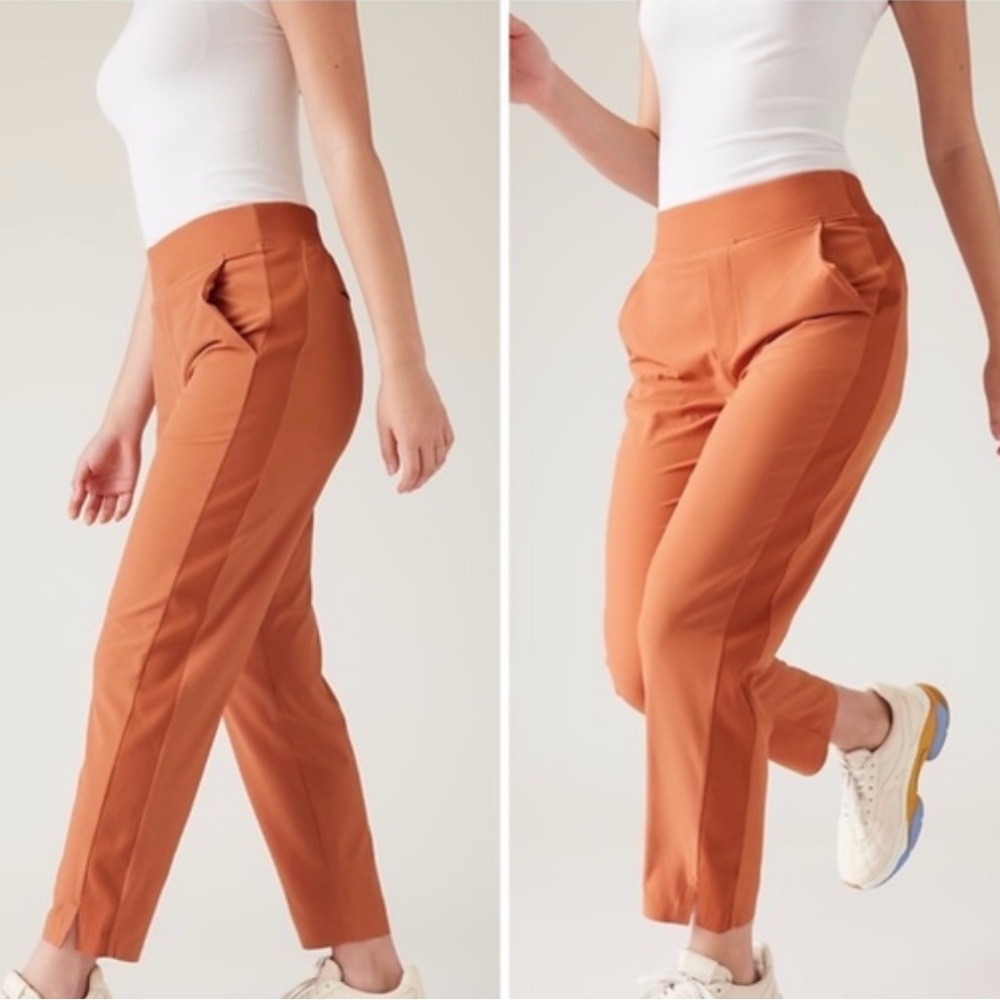 Athleta Brooklyn Ankle Orange Pant size 2/P